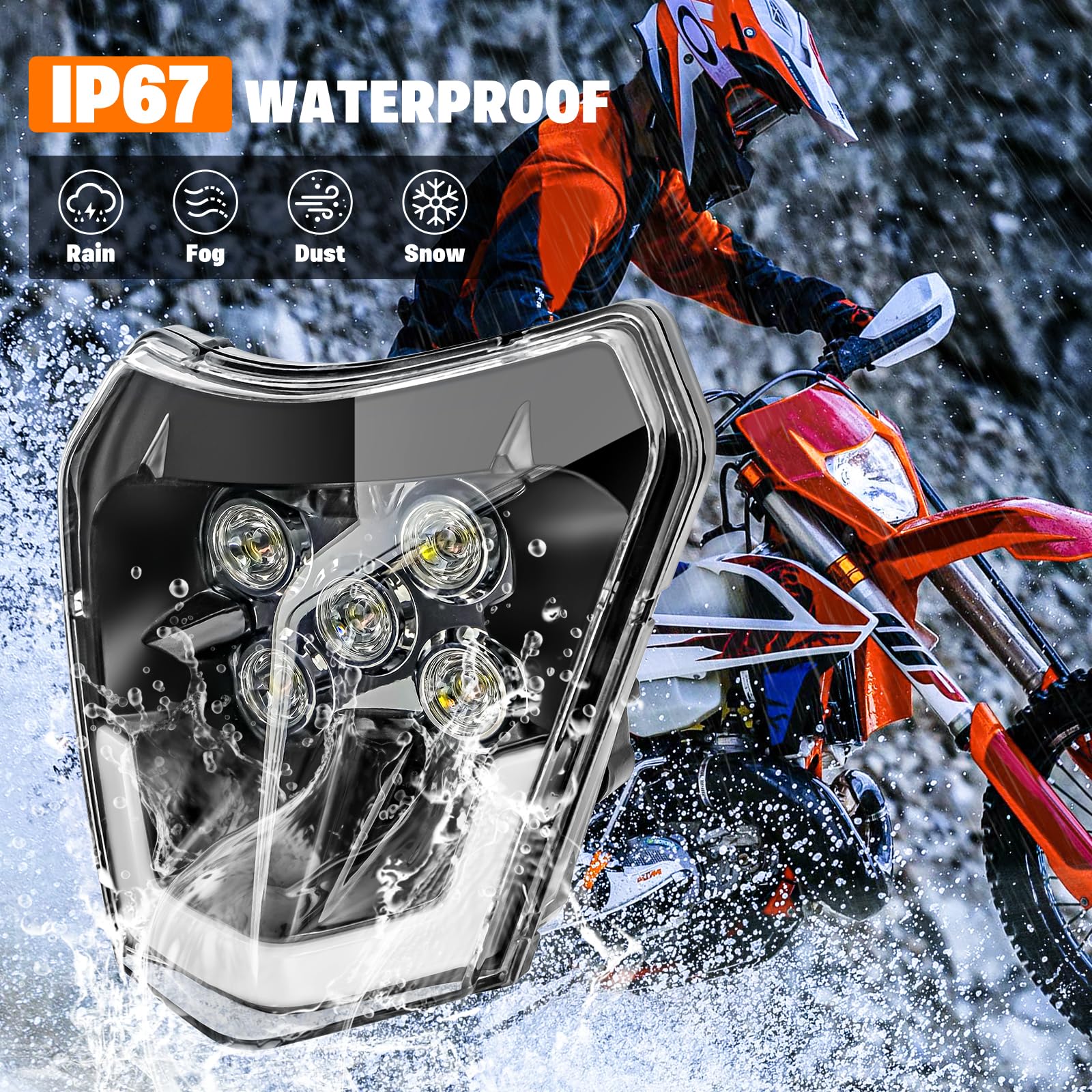 Phares Avant Pour Motos Et Scooters - Améliorez Votre Visibilité