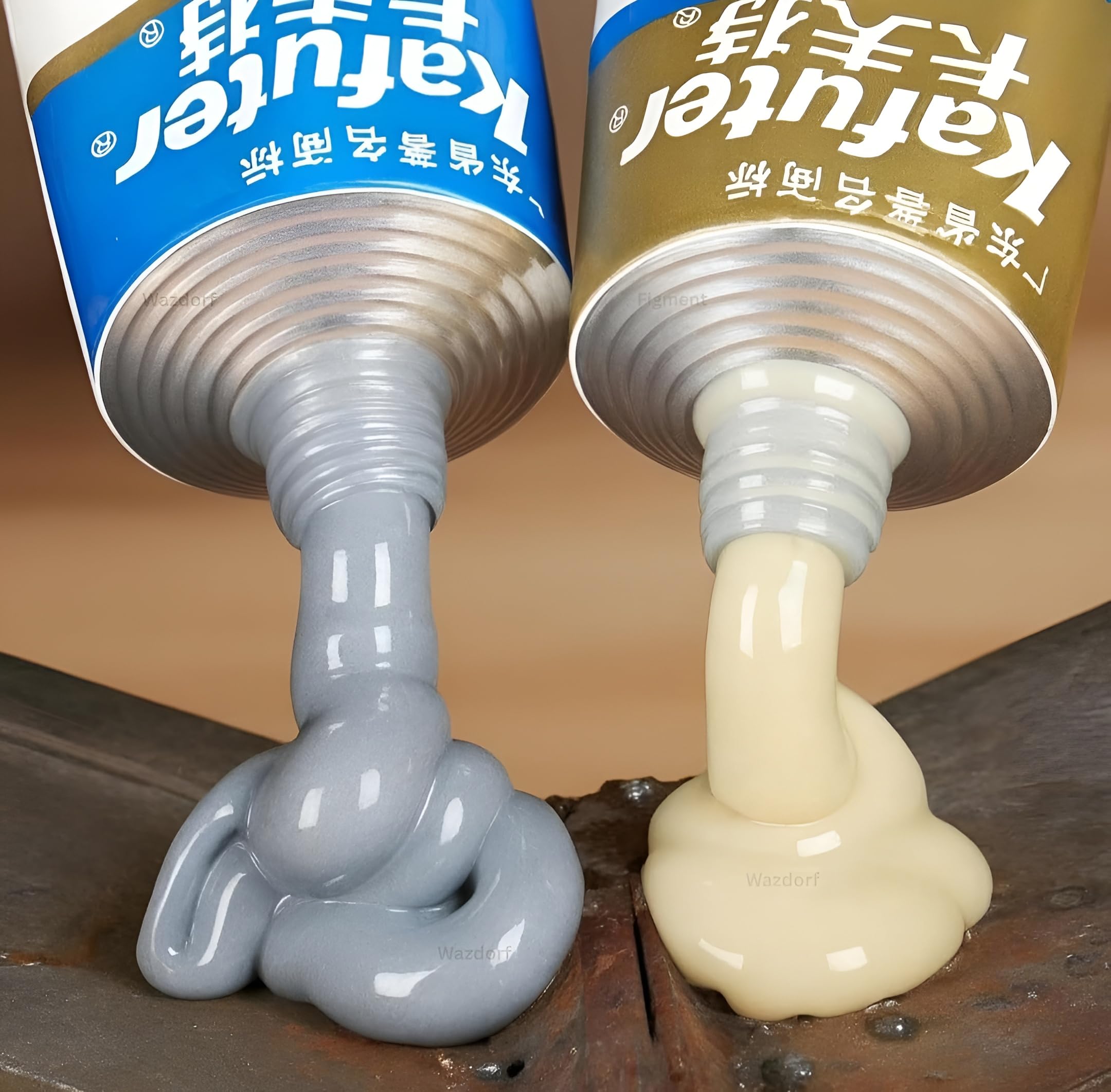 Magic Metal Mending Cold Weld Epoxy AB Adhesive Glue, 50g+50g | Strong Adhesive for Metal, Aluminum, Plastic, Waterproof, Heat-Resistant,Crack & Gap Filler , Pipe, Engine, DIY Welding