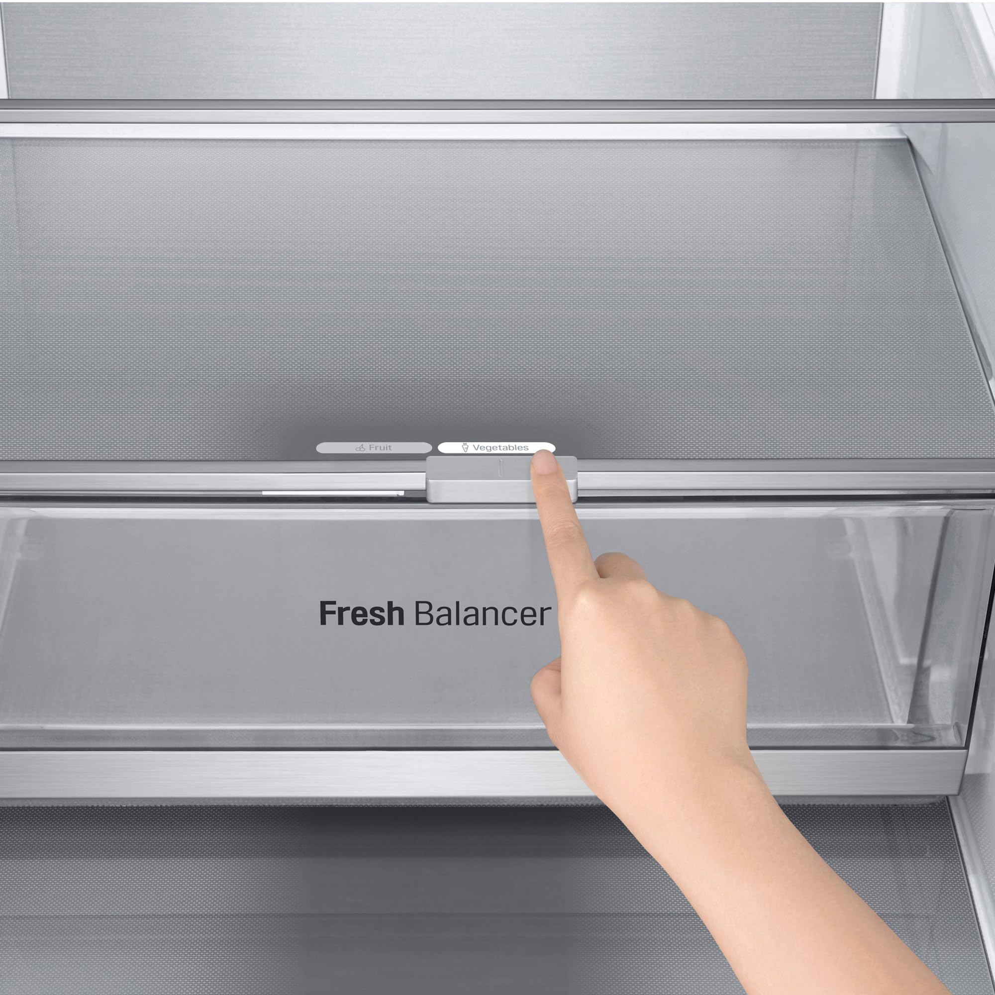 LG GBB92MBB3P, Klasse A-20%, 381 L, Kühl-/ Gefrierkombination mit Innendisplay, Frische Features, DoorCooling+, Variables Ablagefach für XXL-Stauraum, 59,5 x 67,5 x 203 cm ꟷ Metal Sorbet