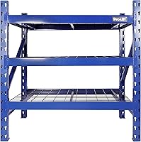 Pro-Lift Heavy Duty 3-Tier Garage Storage Shelves 3000 lbs Capacity Adjustable 48x48x24 Inch Metal Wire Rack