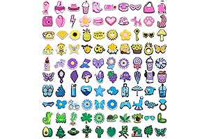 100 pcs Shoe Charms: Ultimate Pink Paradise for Girls and Women