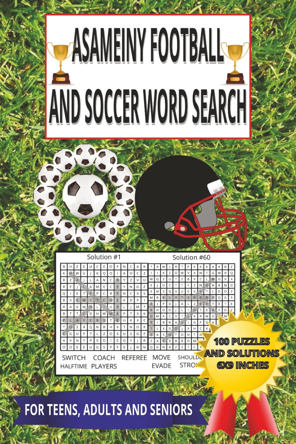 ASAMEINY FOOTBALL AND SOCCER WORD SEARCH