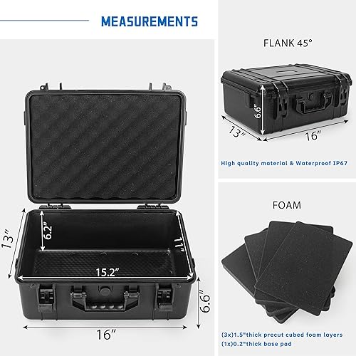 Miniatura 2 de TORIBIO Caja de almacenamiento de cómics graduada, funda rígida para cómics de grado CGC, funda de transporte resistente al agua con interior de