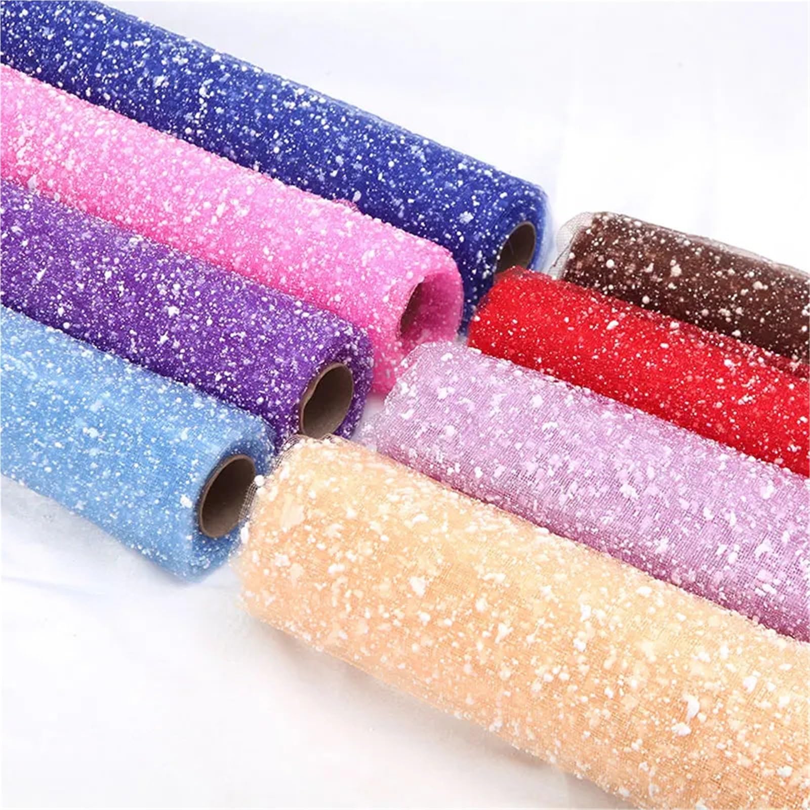 2 rollos de hilo nieve for envolver ramo 50cm x 4 yardas Para Envoltorios