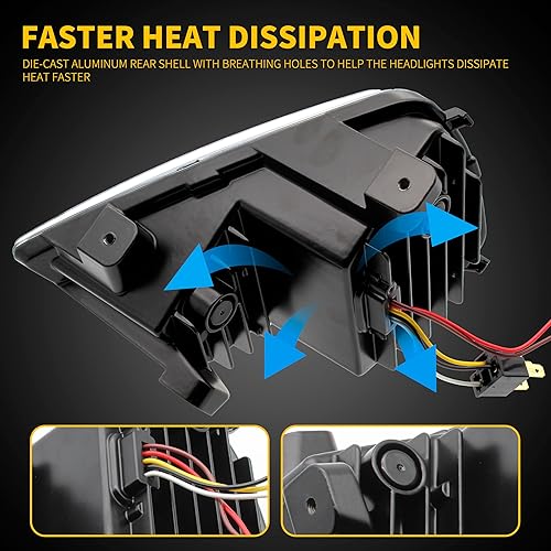 Miniatura 5 de Conjunto de faros delanteros LED para Ryker, luces LED delanteras con luz de señal de giro DRL de haz alto y bajo para Can-Am Ryker 600 900 Sport y