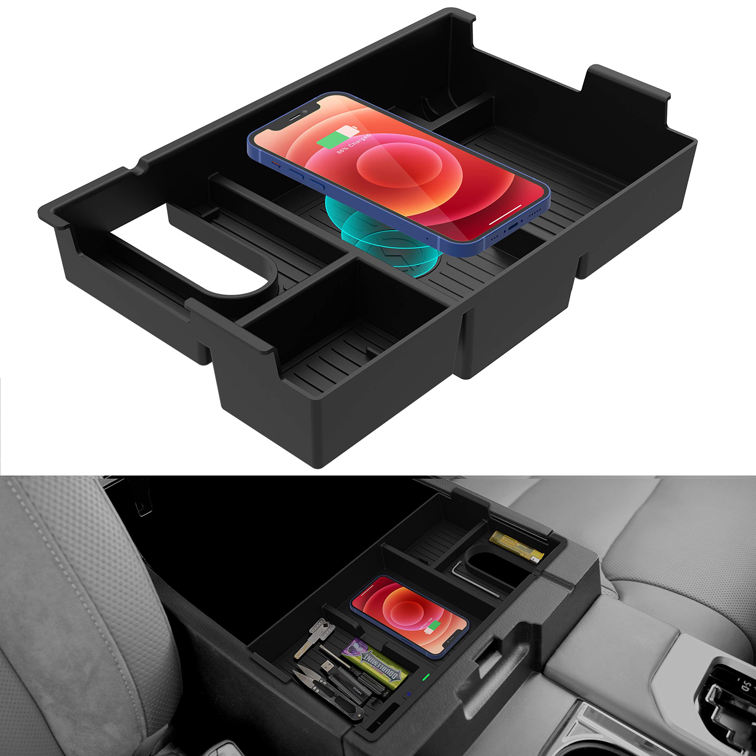 Buy CarQiWireless for Tundra 20072021, Wireless Charging Tray Center