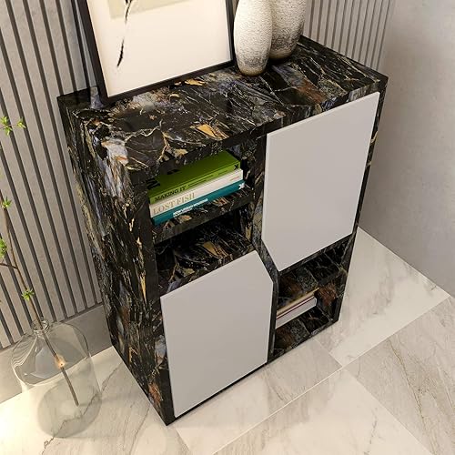 Miniatura 4 de LACHEERY Papel de contacto de mármol grande de 160 x 36 pulgadas de ancho, impermeable, autoadhesivo, papel tapiz de mármol, encimeras de despegar y