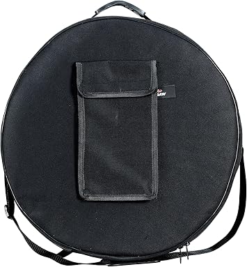 Shamanic Drum Bag, Bodhran Drum Bag, Handmade Frame Drum Bag, Hand Drum Protection, Waterproof Drum Cases Black, 16 Inches X 6 Inches