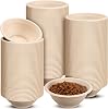 Thenshop 200 Pcs Biodegradable Disposable Pet Bowls Bulk Travel Paper Food Bowls for Small Dogs Puppy Cat Food Dish Safe Container for Outdoor Small Animal Feeding and Watering Supplies8 oz