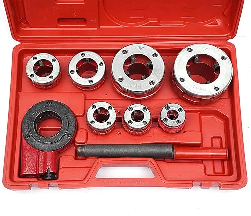 Miniatura 5 de Juego de herramientas de trinquete de rosca de tubo de mano (7 tamaños)