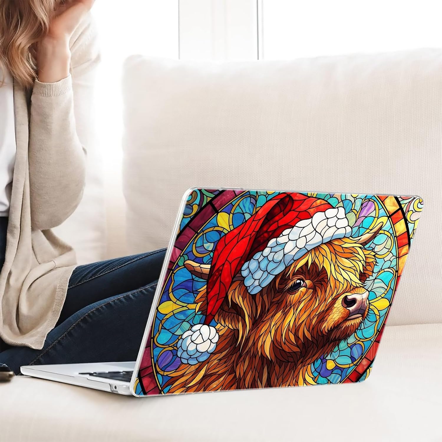 Compatible with MacBook Neo 13-inch, Hard Shell Case with Keyboard Cover and Screen Protector (A3404 A18 Pro chip, 2026 Release) - Highland Cow MC23283