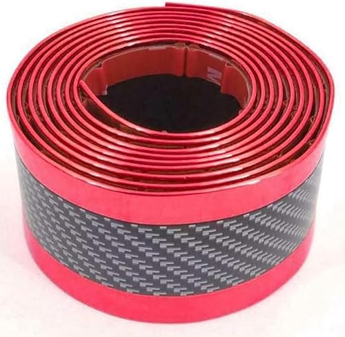 Miniatura 2 de Protector de umbral de puerta de automóvil, 2.8 in*3.3 ft, fibra de carbono para parachoques de automóvil, placa adhesiva de pintura contra arañazos