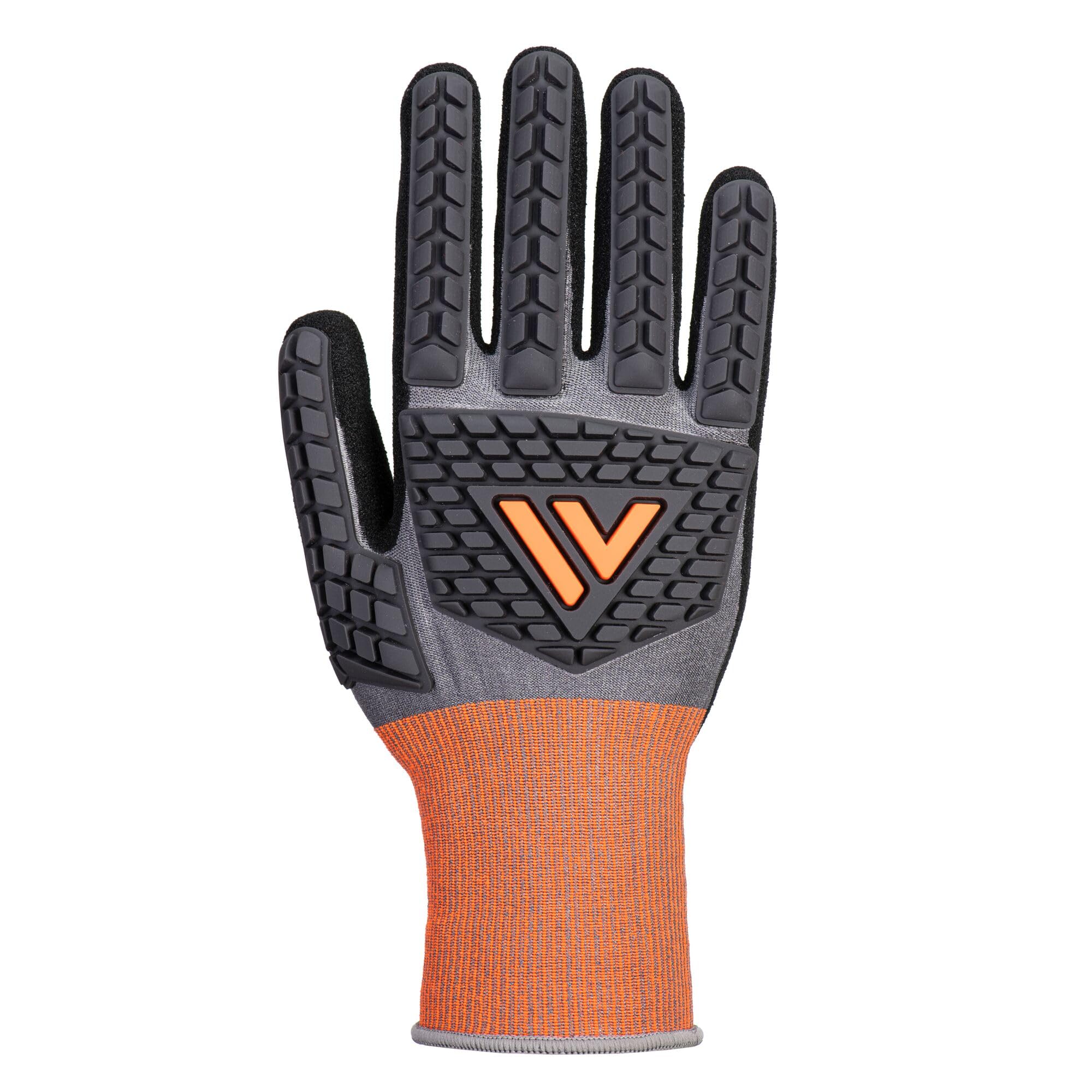 Gants de travail pour manipuler les pièces coupantes avec protection impact