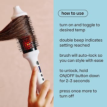 BONDIBOOST Infrared Thermal Brush + Rapid Repair Bond Builder Oil with Heat Protection Smooth, Shiny, Frizz-Free Hair with Volume & Less Breakage