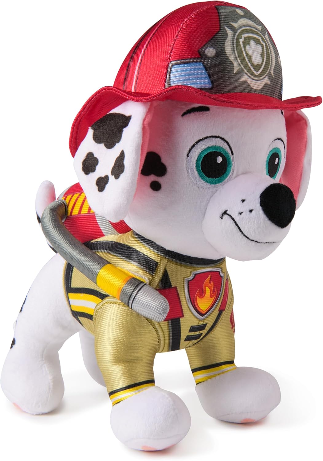 Paw Patrol: Fire Rescue Marshall, Plush Toy with Fire Extinguisher, Backpack, and Hose, Preschool Toys, Kids Toys for Boys & Girls, Ages 3 and Up, 10”
