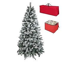 Totò Piccinni Albero di Natale INNEVATO, Folto, Effetto Neve Realistico, Incluso Borsone (150 cm, BERNA)