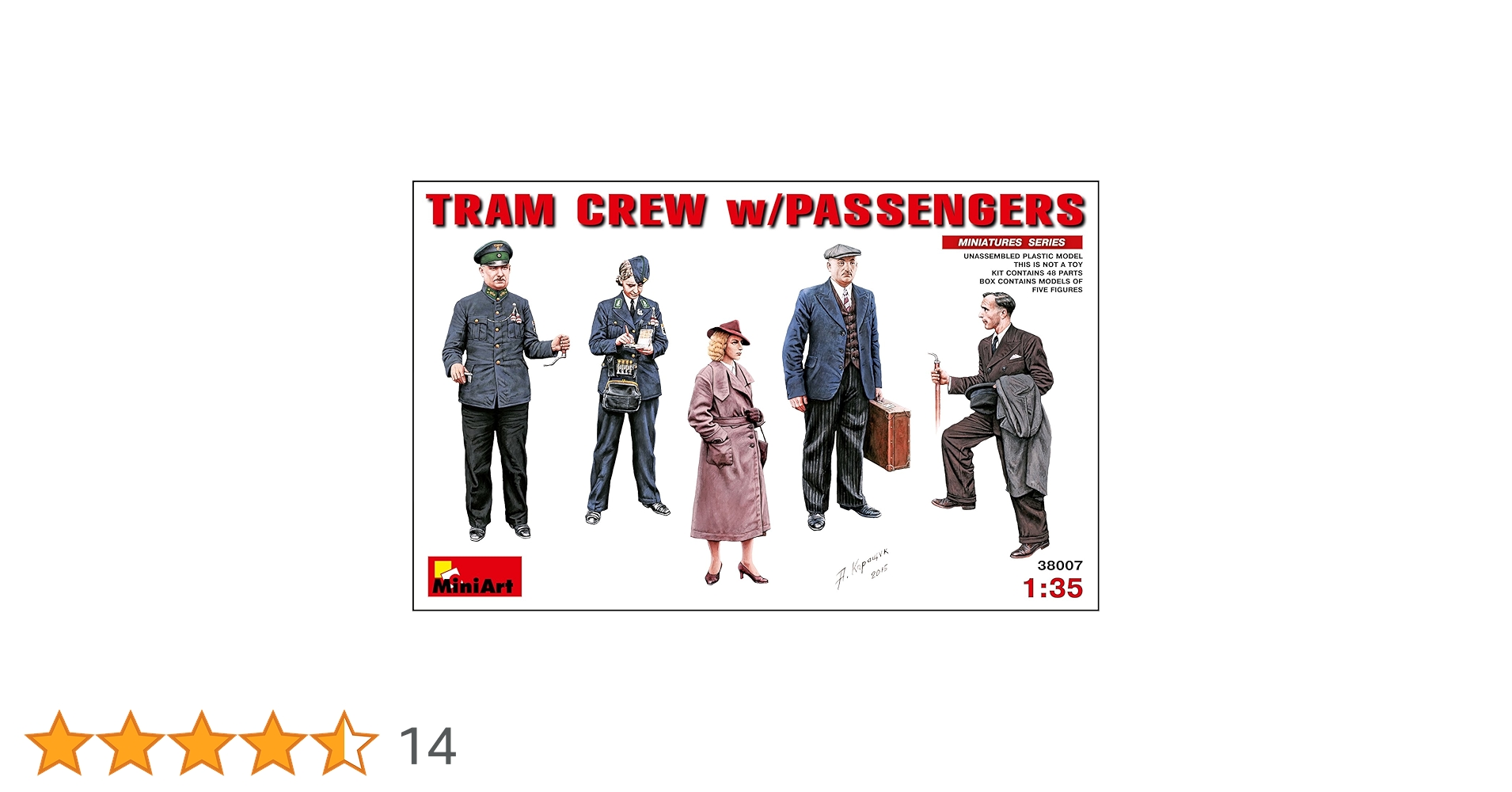 Amazon | ミニアート 1/35 トラム乗務員・乗客5体入 MA38007