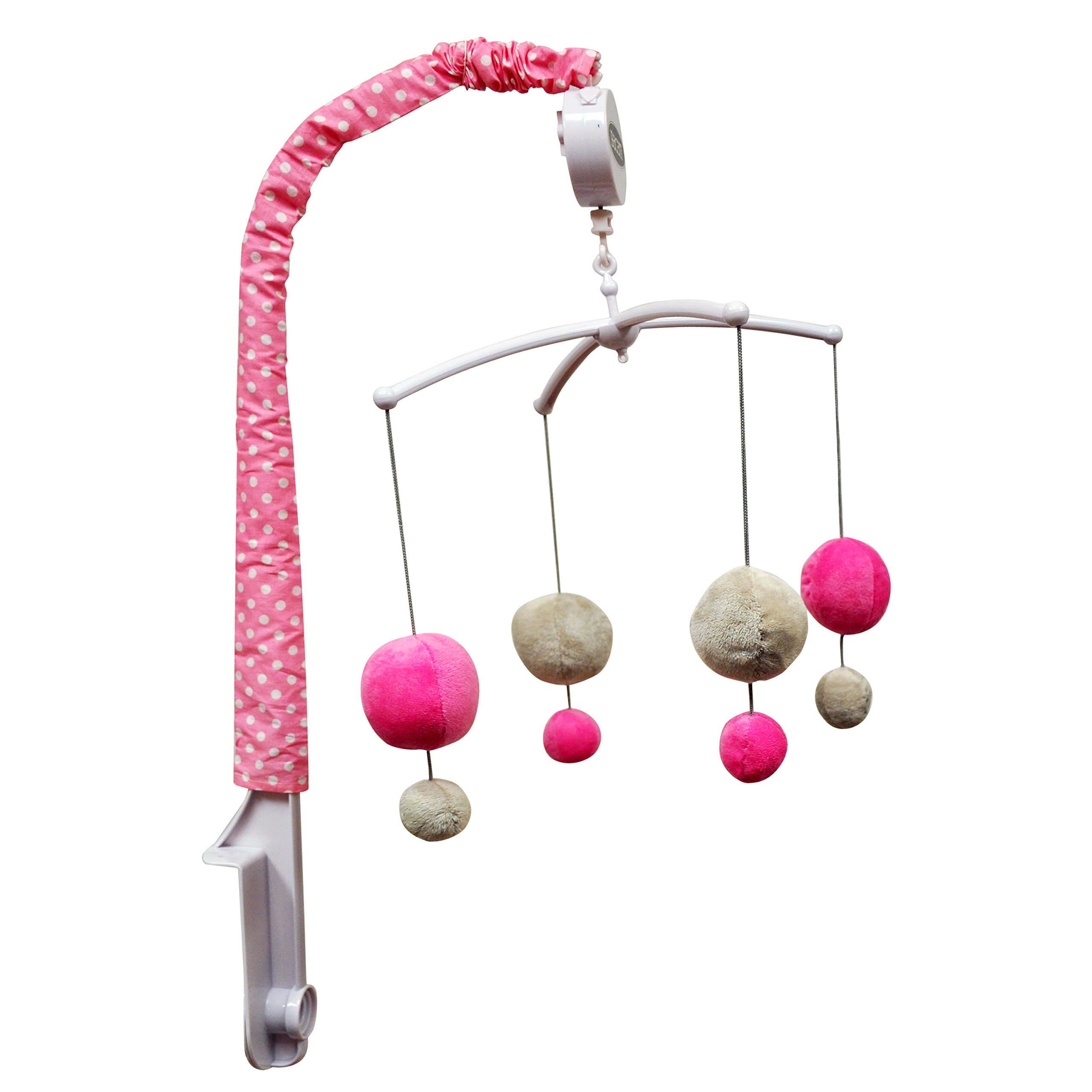 Bacati - Mix N Match Musical Mobile (Pink/Grey)
