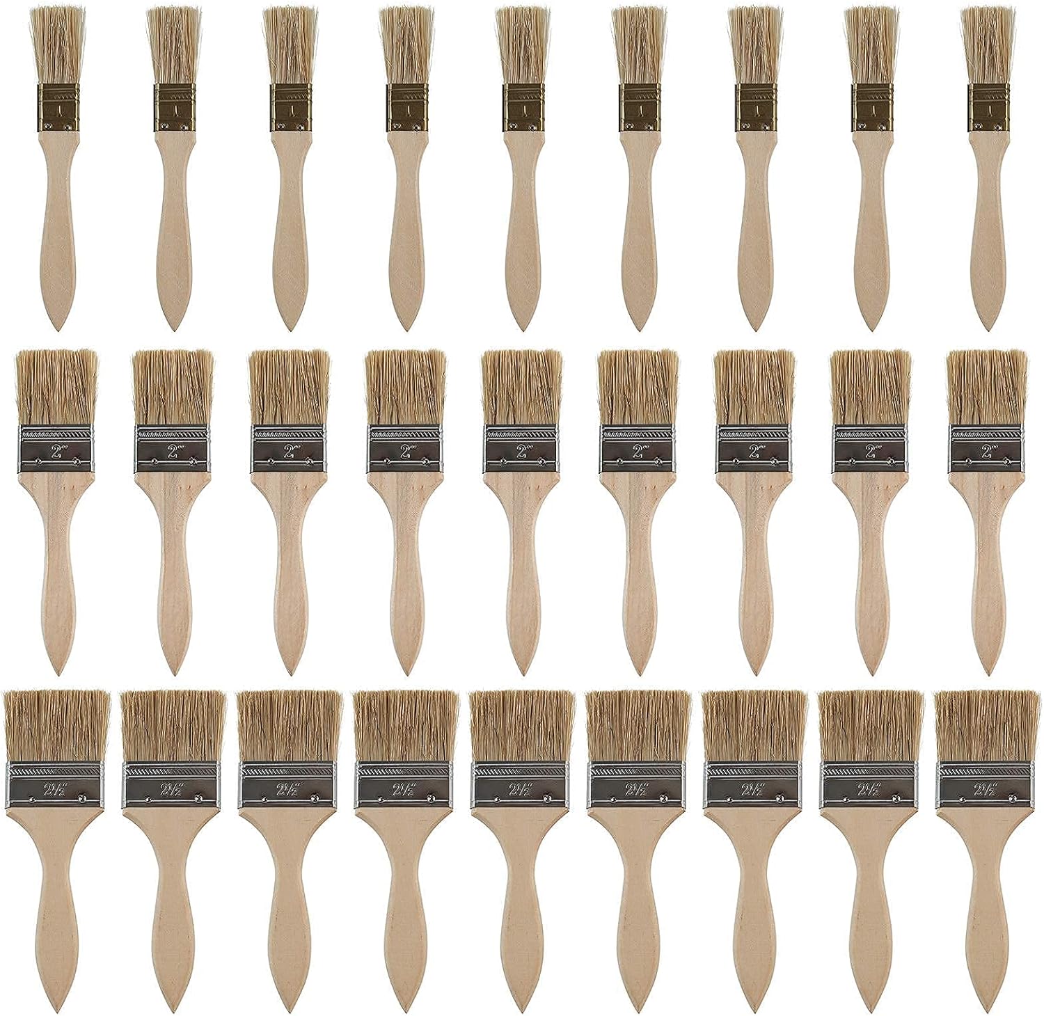 Paint Brushes, 27 Packs of Stain Glue of Various Sizes and