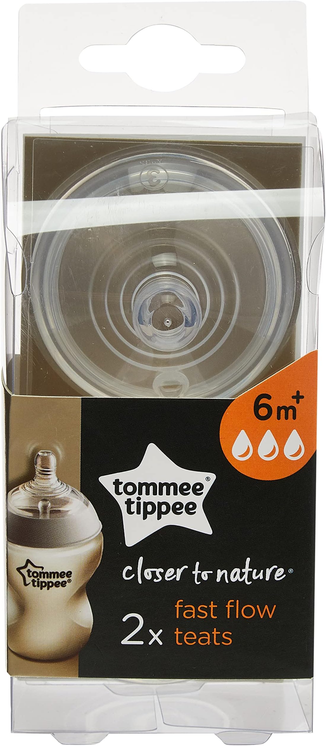 Tommee Tippee Anti Colic Nipples, Medium Flow, 2 Count