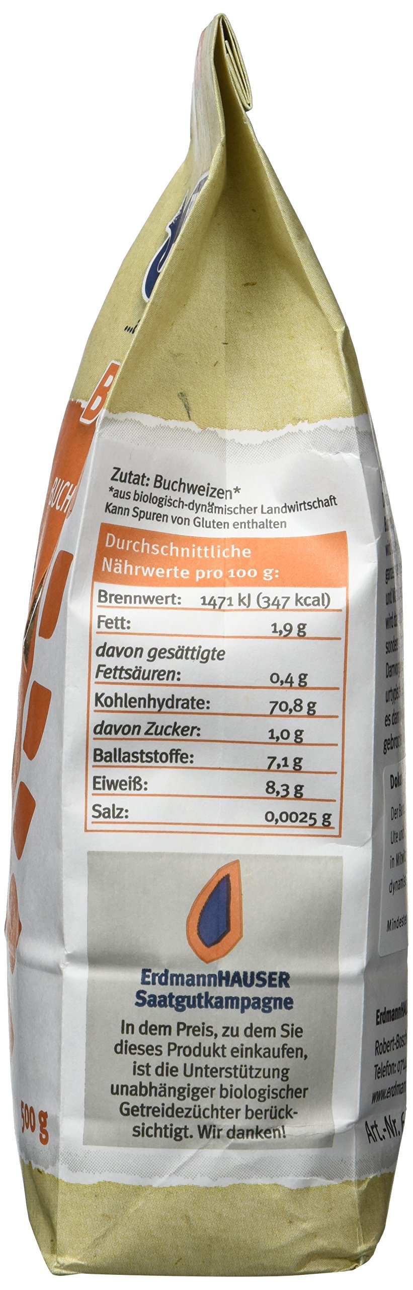 Erdmann Hauser Bio Buchweizen-Bulgur, 6er Pack (6 x 500 g)