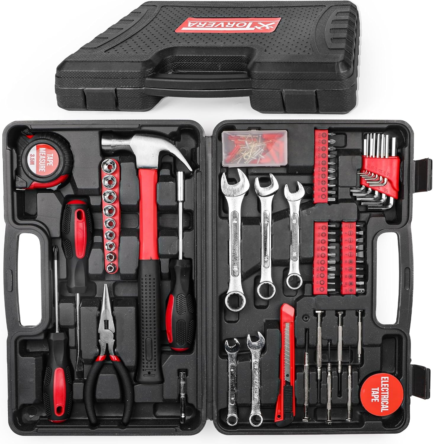 148-Piece Household Tool Kit with Sturdy Case – Premium Home Repair Tools Set for Men & Women, DIY Hand Tool Set for Apartment, Garage, Office, and Home Maintenance