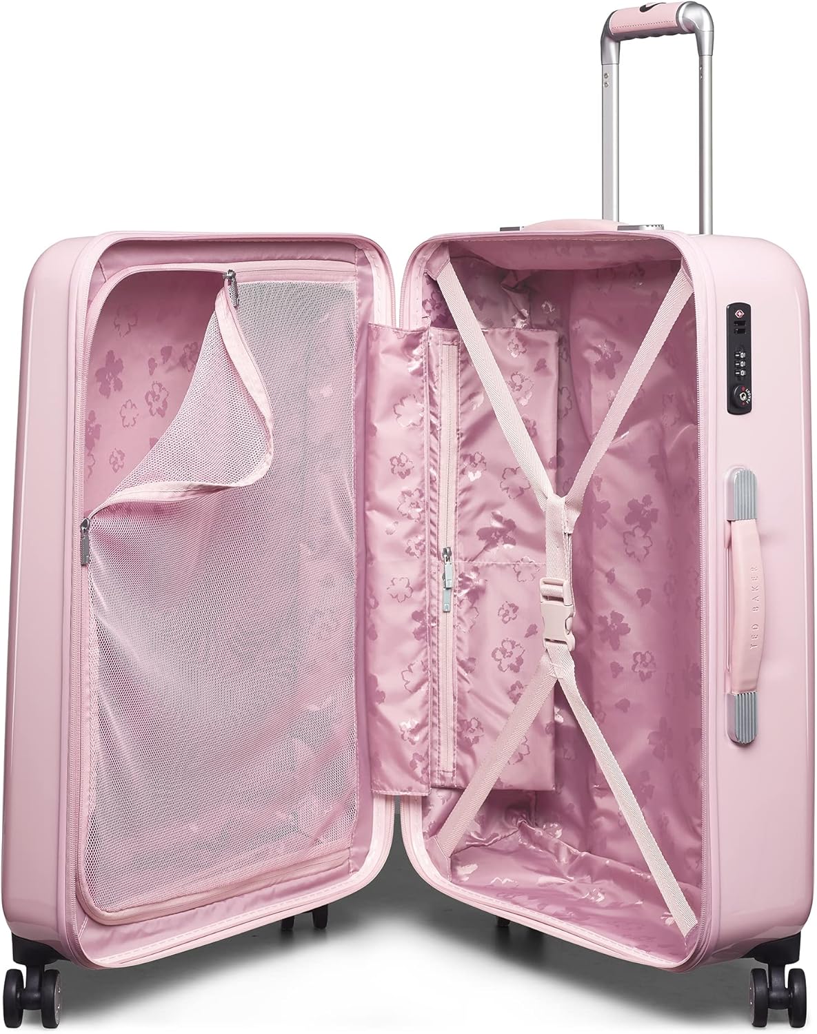 review Ted Baker Women's Hardside Lightweight Spinner Luggage (New Romance, Checked-Medium 27-Inch)