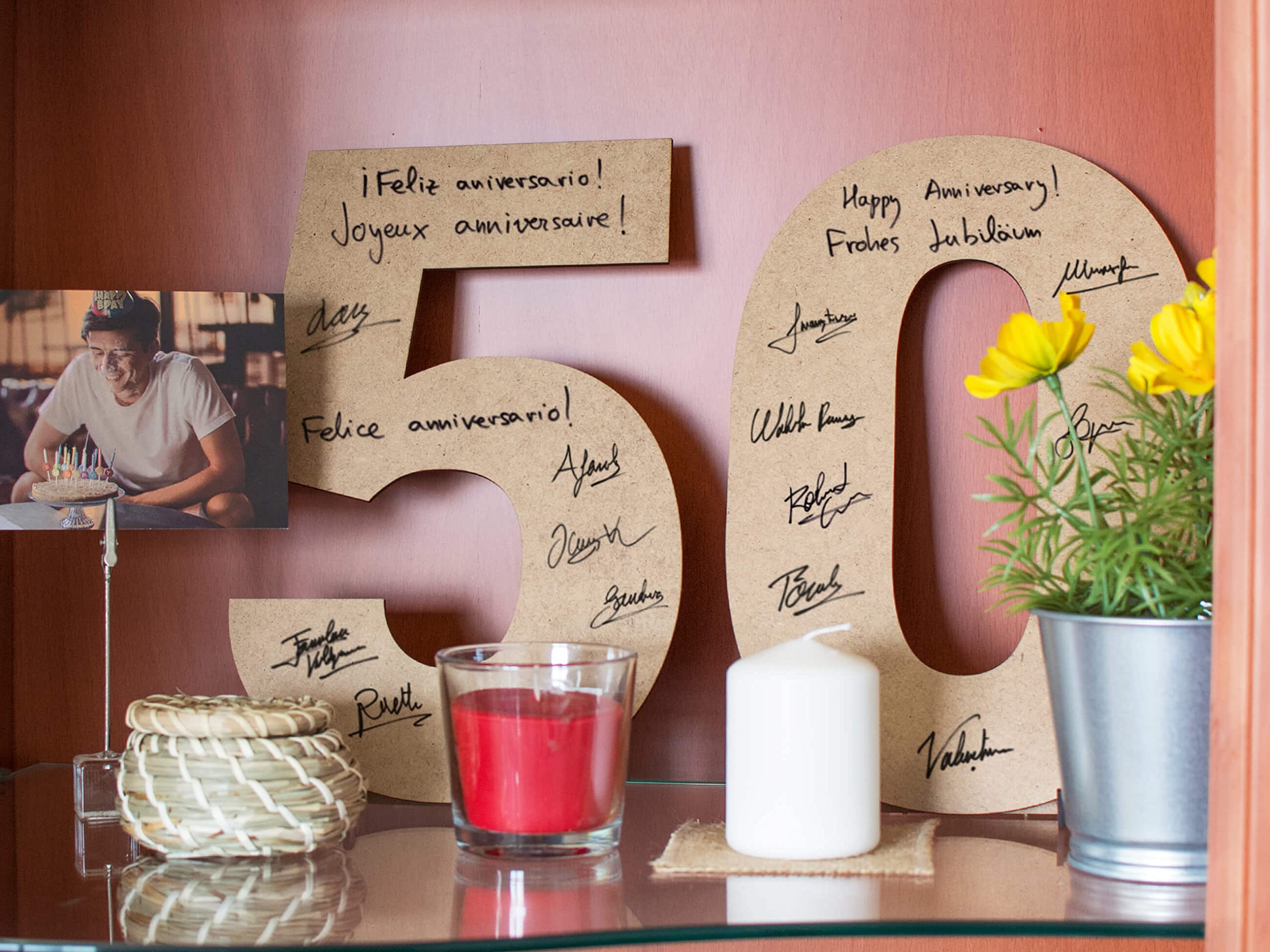 ParPix Houten Happy Birthday-confetti, verjaardag, 100 stuks, grote tafeldecoratie voor verjaardag, strooidecoratie, verjaardagsdecoratie, meisjes, jongens, verjaardag, tafeldecoratie voor vrouw, man