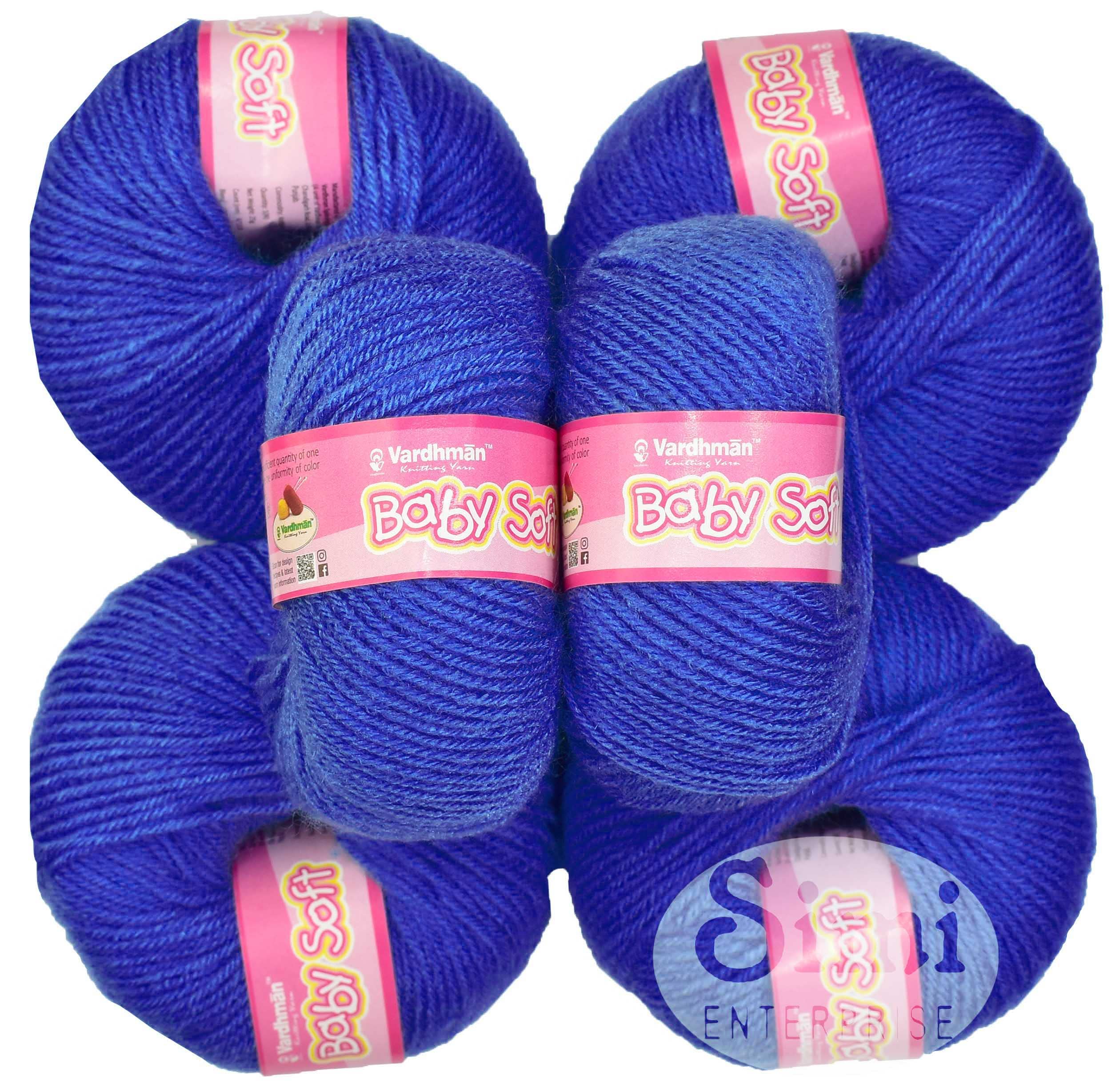 SIMI Enterprise 100% Acrylic Wool Royal (14 pc) Baby Wool Wool Ball Hand Knitting Wool/Art Craft Soft Fingering Crochet Hook Yarn, Needle Knitting Yarn Threa I JNE