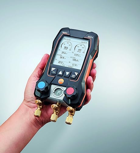 Miniatura 6 de Testo - Kit automotriz 550i con colector digital operado vía aplicación abrazadera de tubo termómetro para aire acondicionado sistemas de