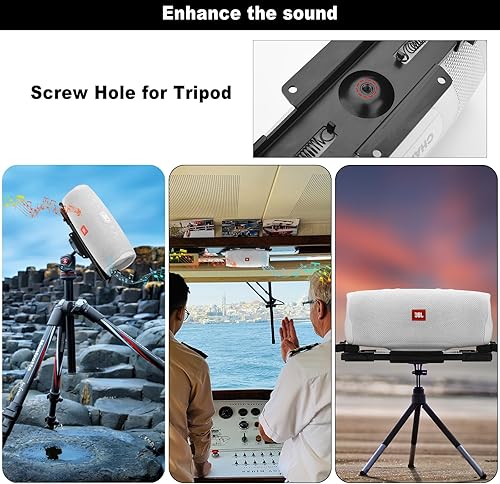 Miniatura 3 de TXEsign Soporte de pared para altavoz JBL Charge 4Charge 5Flip 6Flip 5, soporte de pared de altavoz de metal para altavoz de 5.25 a 7.38 pulgadas