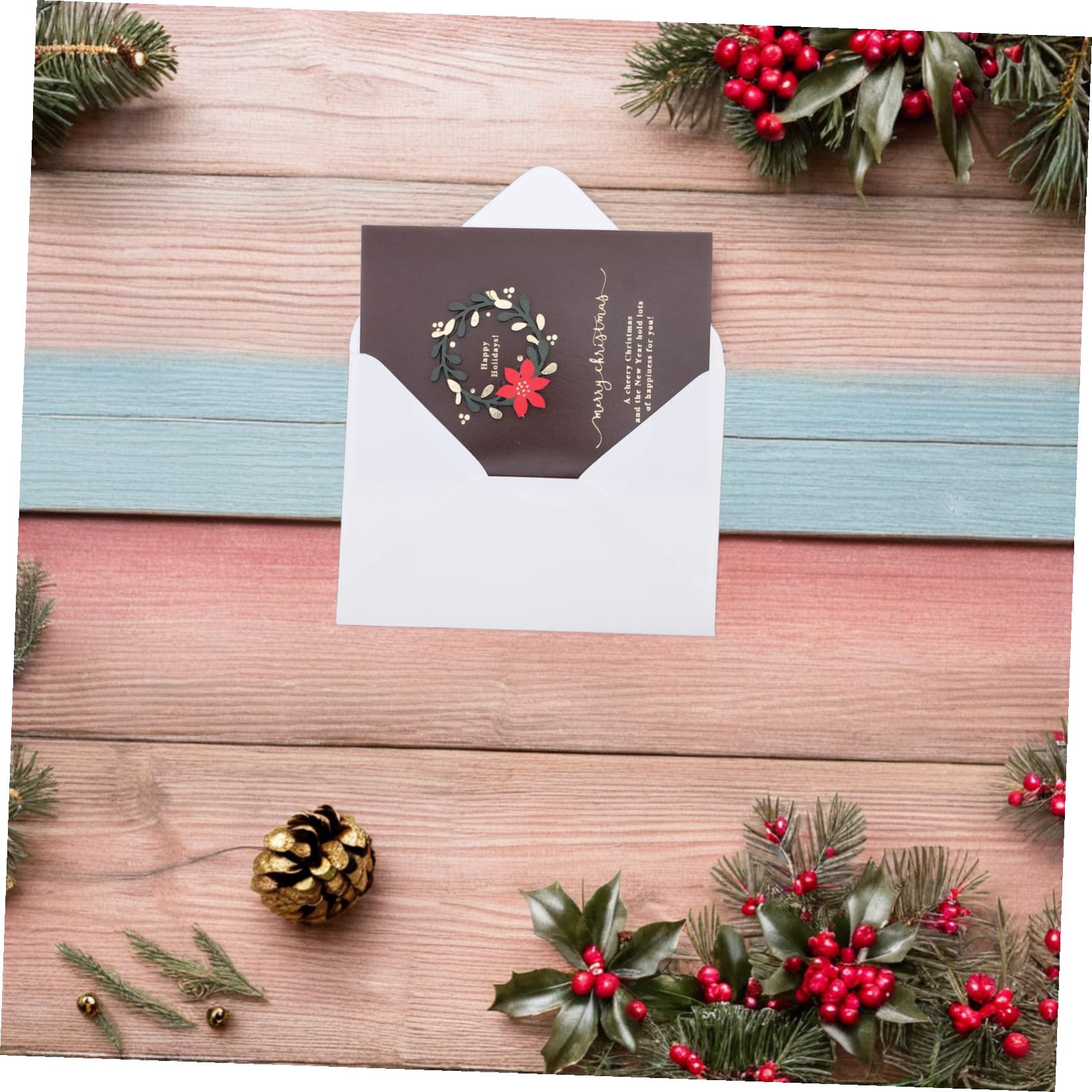 Zerodeko Tarjetas de Navidad Vintage 20 Piezas con Sobres Papel Resistente Tarjetas en para Felicitaciones Personalizadas Ideales para Fiestas Navideñas y Regalos de Temporada