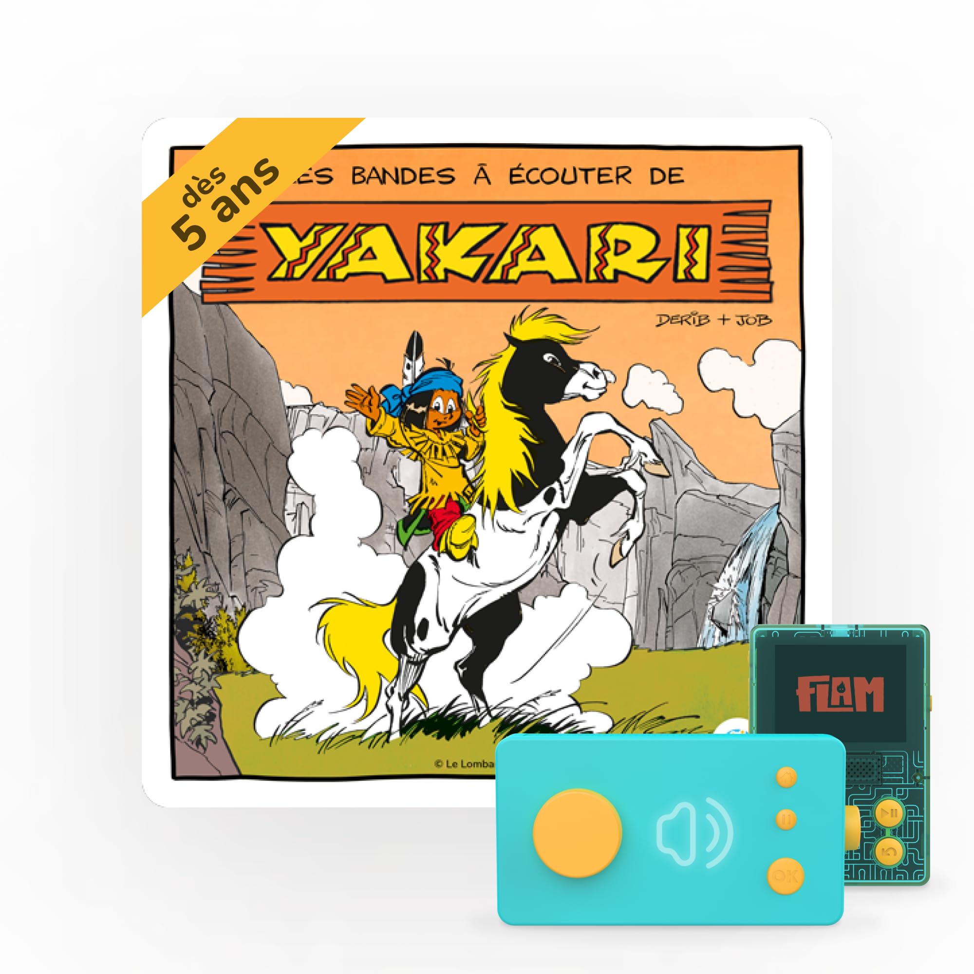 Lunii - Les Bandes à écouter de Yakari - Livre Audio interactif en français - durée 1h50 - dès 5 Ans à écouter sur Ma Fabrique à Histoires ou FLAM