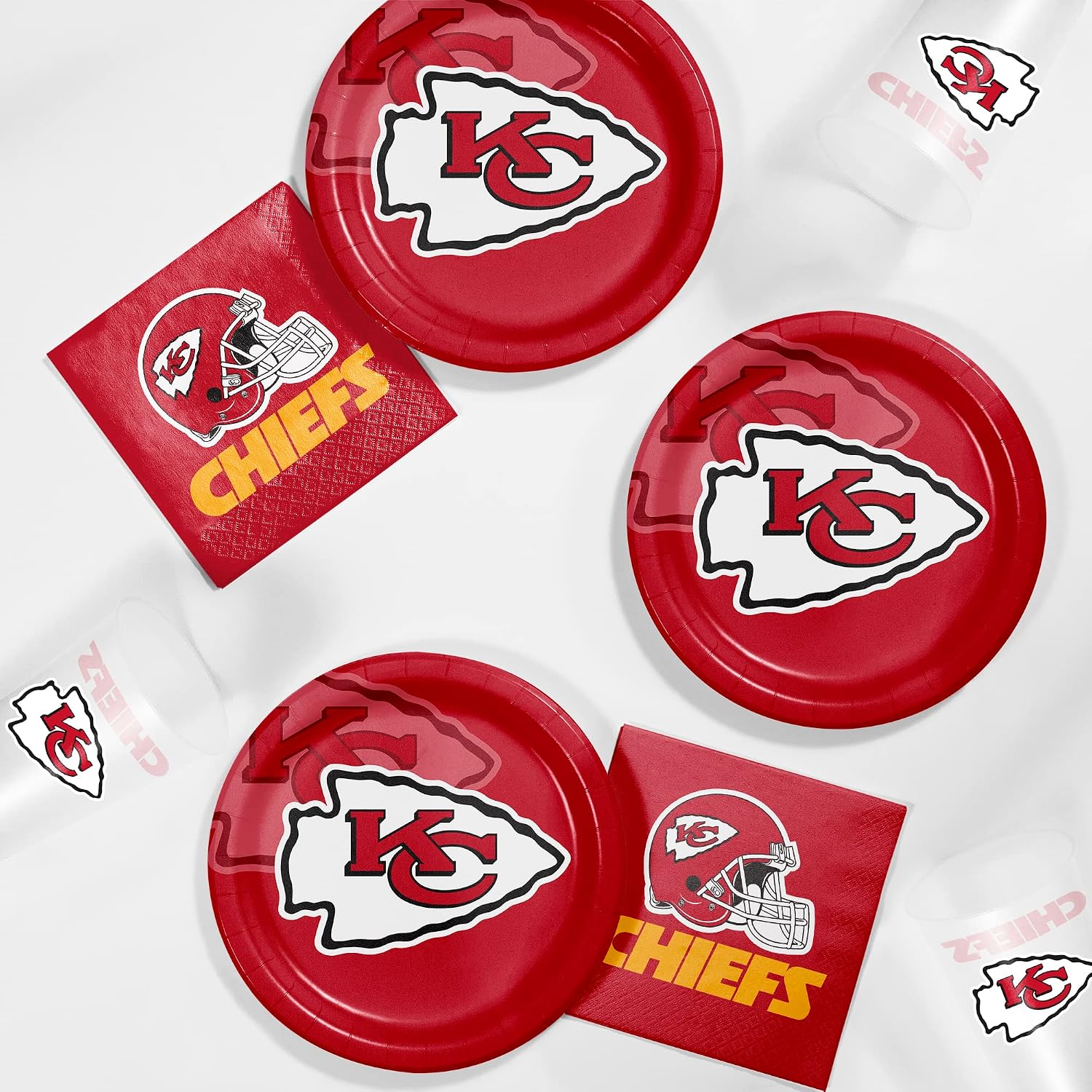 Creative Converting Kansas City Chiefs Tailgating Kit, Serves 8