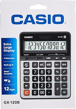 CASIO GX-120B-W-DC Casio Value Serisi Hesap Makinesi