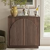 Fluted Sideboard Buffet Cabinet with Storage, 31.5