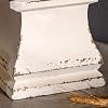 SOFE Portavelas de Madera Rústico Hecho a Mano para Velas de Pilar, 6 × 6 Pulgadas | Soportes Cuadrados Blancos, Centro de Mesa Único, Decoración de Vacaciones Bodas Hogar, Regalo Vintage 7