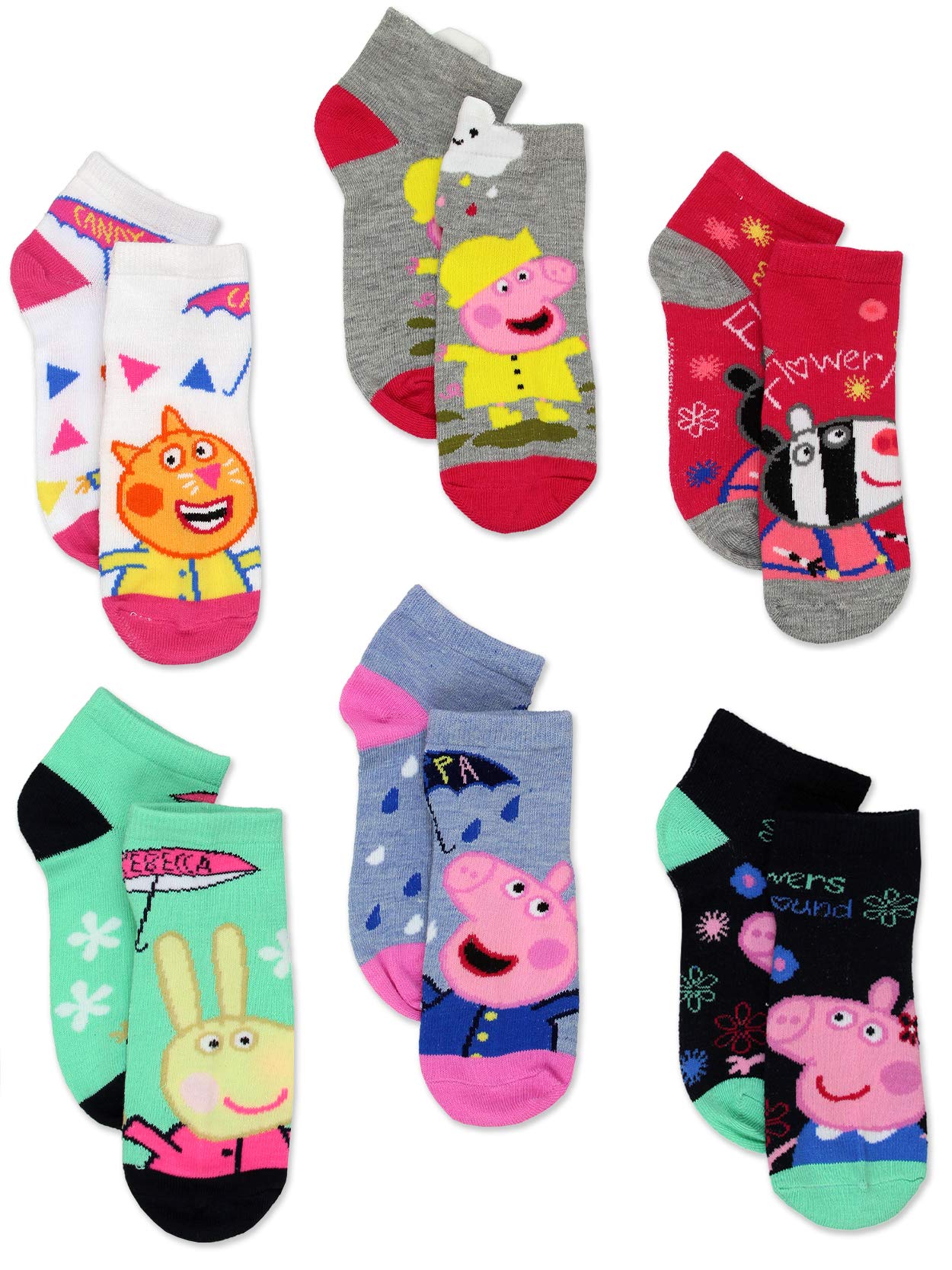 Peppa Pig Girls Toddler Multi Pack Socks Set