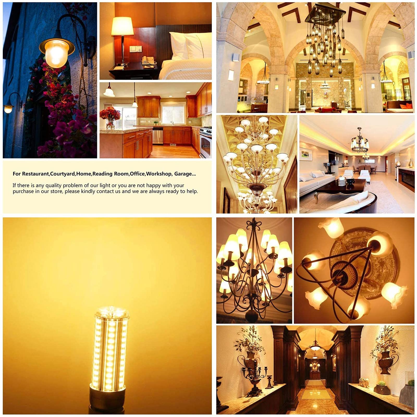 Lampadina a mais 2 pezzi 20W Lampadina LED E27 super luminosa 3000K/6000K 2500 lumen illuminazione a soffitto commerciale grandi dimensioni