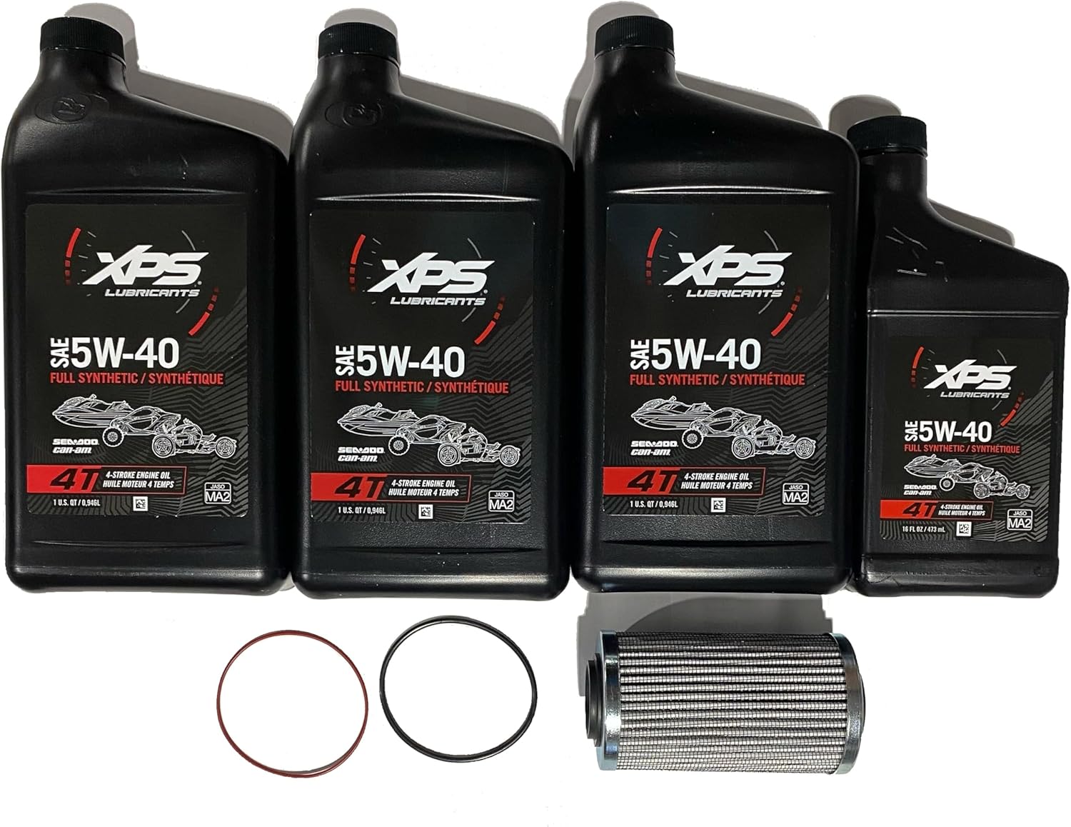 Generic OEM Full Synthetic 5W-40 Oil Change Kit 9779486 Compatible with Seadoo 4-Tec 1500cc and Up Rotax Engines GTI GTX GTR RXP RXT Fish Pro Wake Pro