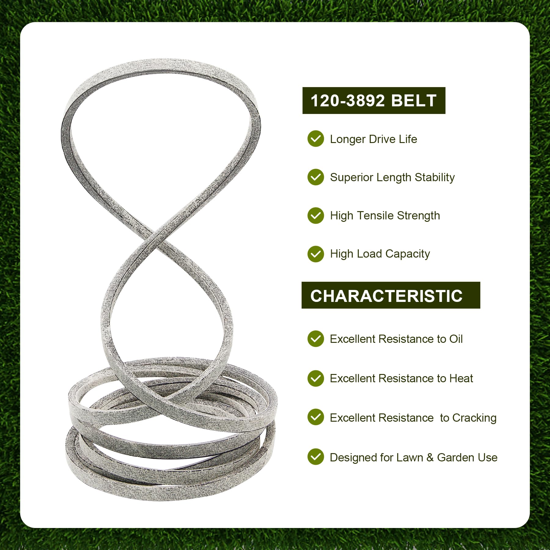 Amazon.com : Honoyam 120-3892 119-8820 Mower Drive Belt 50 inch 1