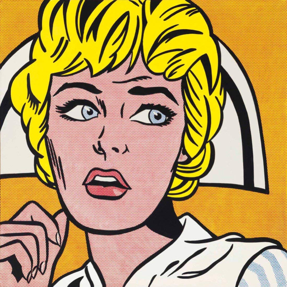 Tallenge - Nurse By Roy Lichtenstein - Small Poster Paper (12 x 12 inches)