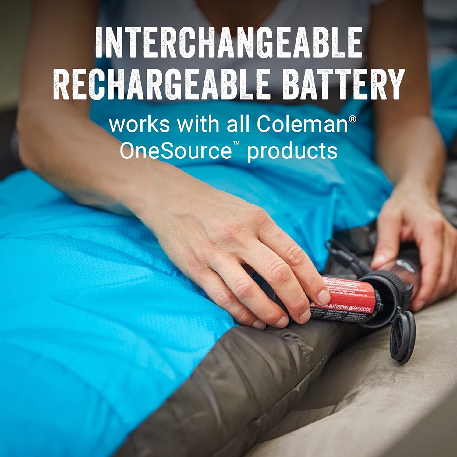 Coleman OneSource Heated Mummy Sleeping Bag and Rechargeable Battery, 4 Adjustable Heat Settings Lasts Up to 4 Hours, Sleeping Bag for Adults with Dual-Port Charging Dock and Included Battery