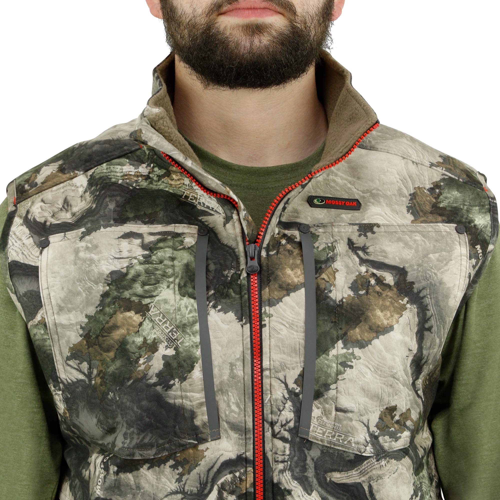 Mossy Oak Men's Standard Camo Sherpa 2.0 Fleece Lined Hunting Vest