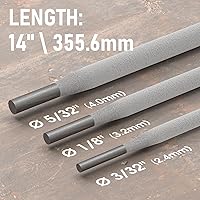 Vista 2 de YESWELDER E7018 3/32'' 10LB Electrodos de Varilla de Soldadura de Bajo Hidrógeno de Acero al Carbono