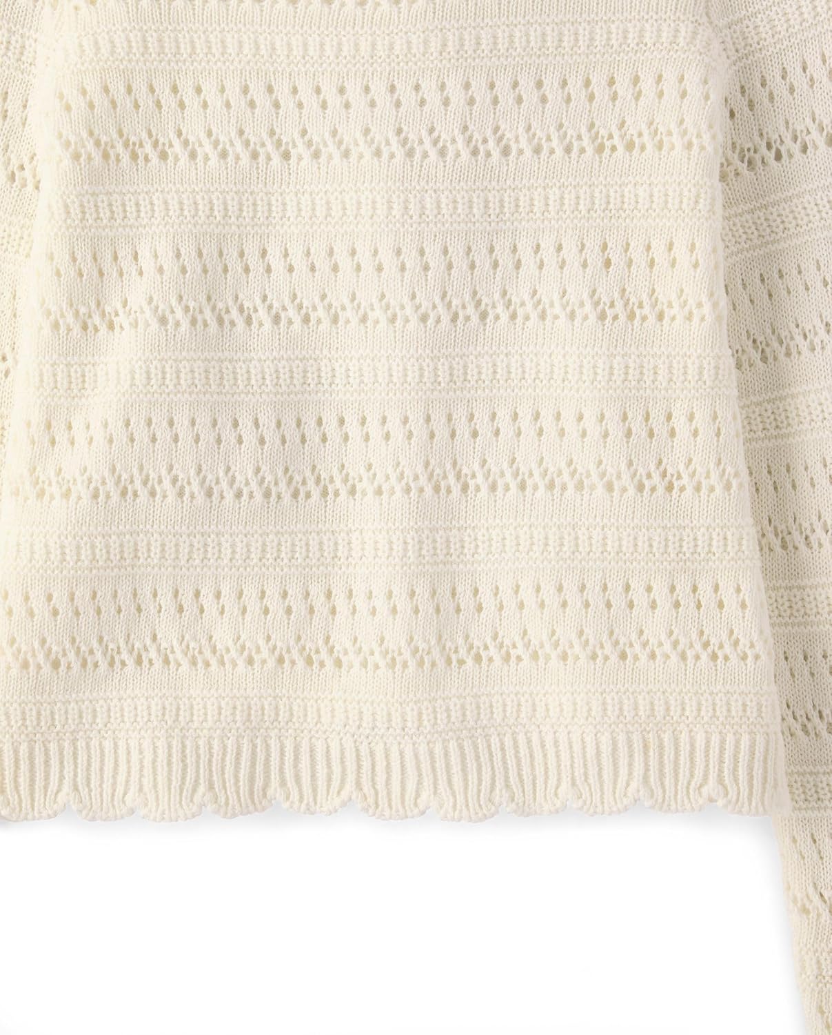 Gymboree Girls' and Toddler Long Sleeve Pullover Linen Sweater