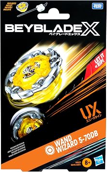 Beyblade X Wand Wizard 5-70DB UX Starter Pack Set with Stamina Type Top and Launcher; Authentic Takara Tomy Battle Tops Games/Toys for Boys and Girls 8+