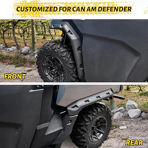 Miniatura 2 de Kit extendido de guardabarros deportivos delanteros y traseros para Can-Am Defender HD5 HD7 HD8 HD9 HD10 MAX 2016-2025 accesorios, repuesto