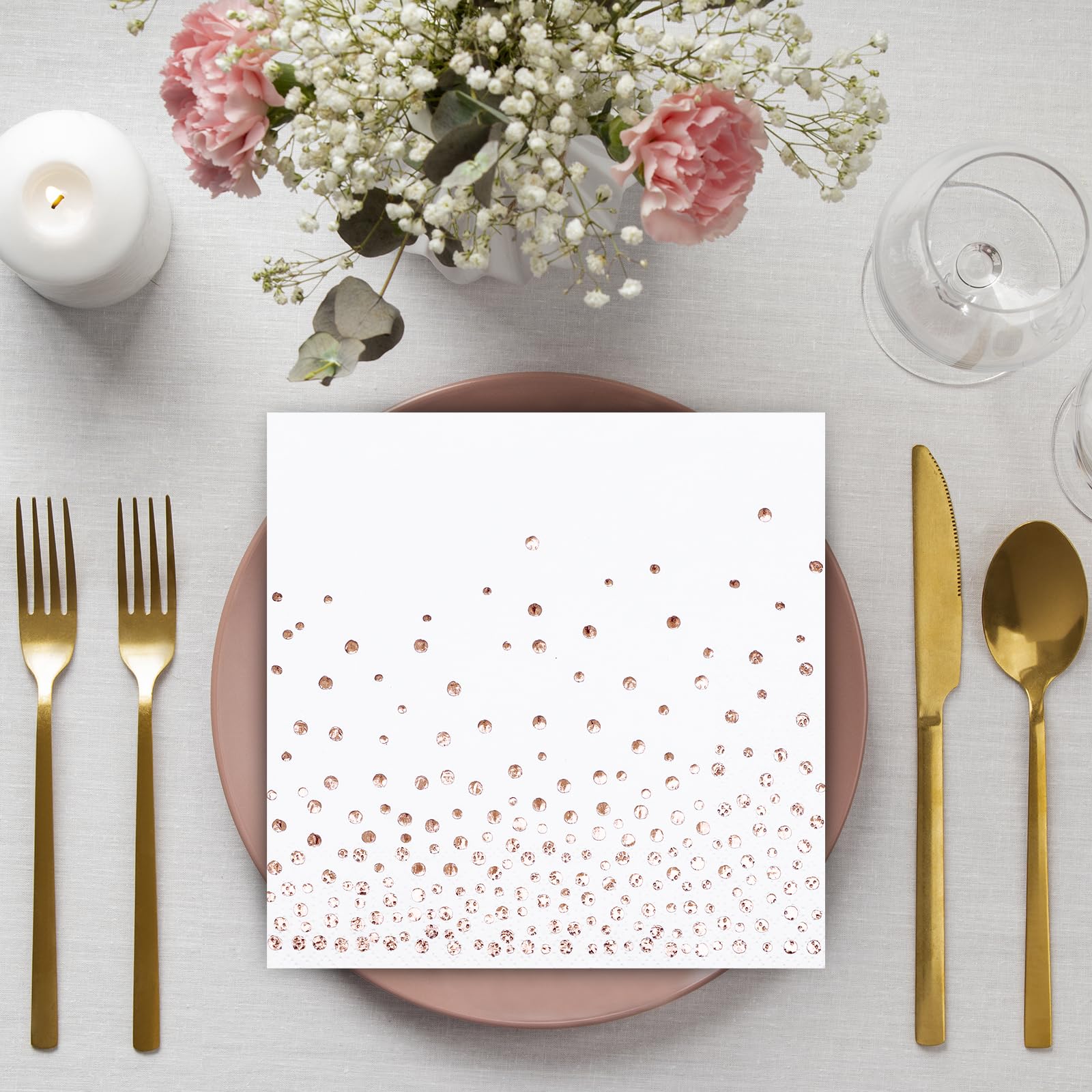 Tovaglioli Di Carta Neri Con Lamina Argento - 50 Pezzi Per Feste E Compleanni