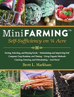 Mini Farming: Self-Sufficiency on 1/4 Acre by Brett L. Markham | Grow 85% Food, Earn $10K, Beginner Guide